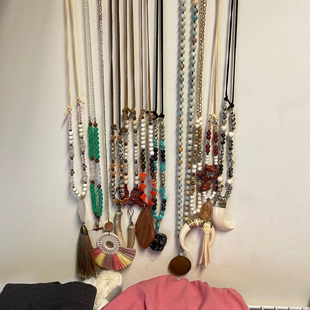 Assortment of unique necklaces